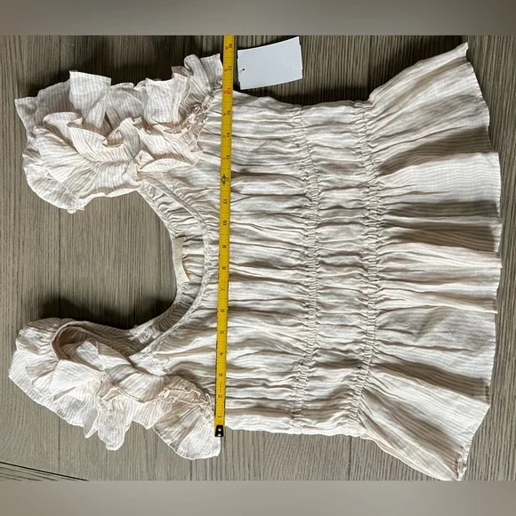 ULLA JOHNSON PALOMA TOP - SAND SZ 8 285$ - Picture 10 of 10